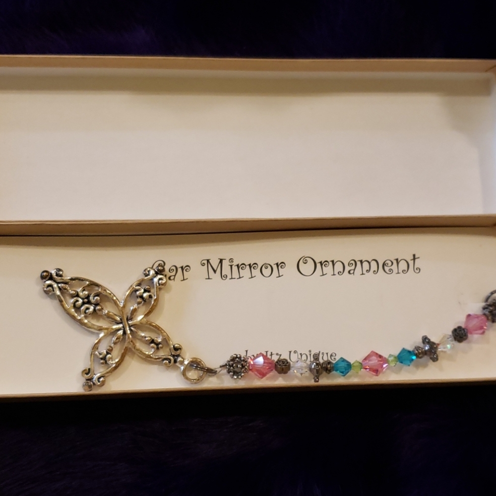 Nwt Handmade Car Mirror Cross Ornament‎